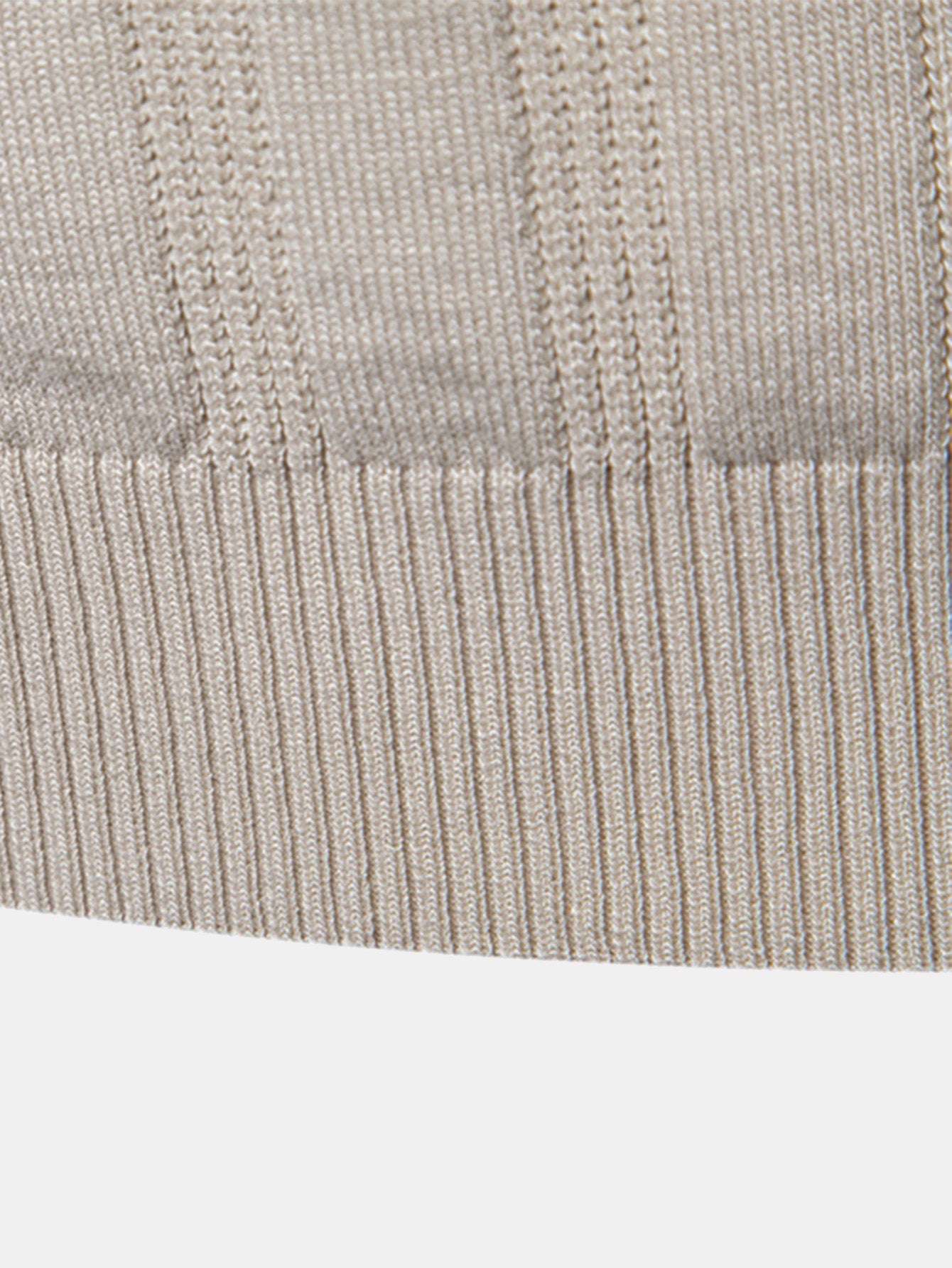 Striped Knit Polo Tee