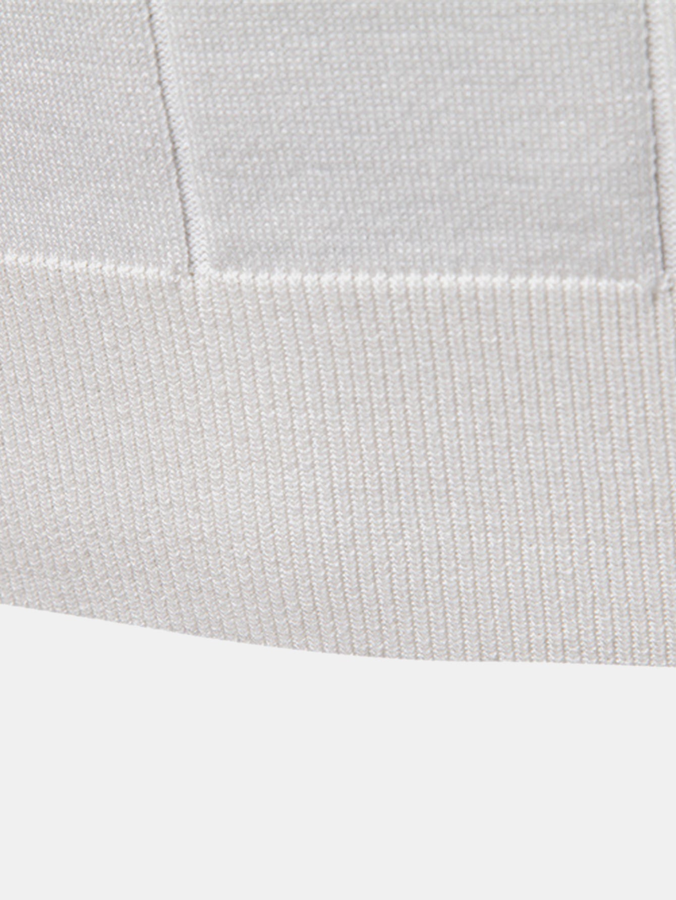 Zipper Knit Polo Shirt with Contrast Trim