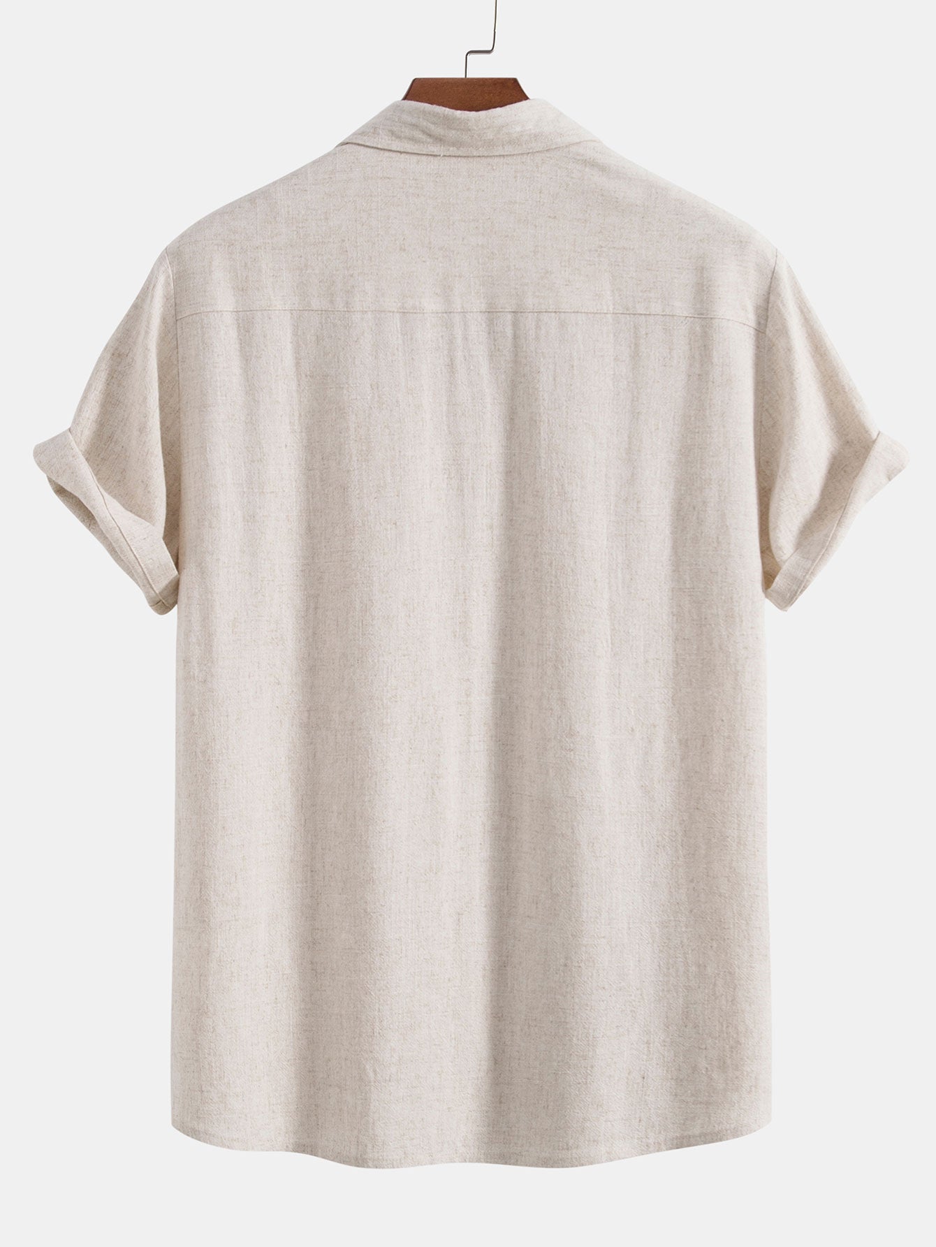 Button-Up Shirt in Linen-Rayon Blend