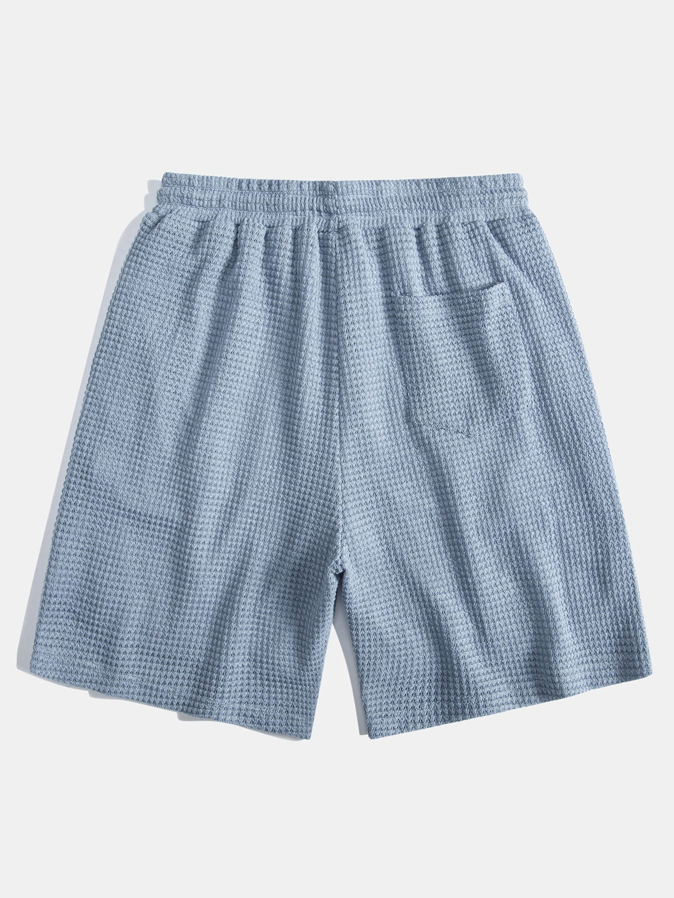 Waffle Texture Cuban Shirt and Shorts Set