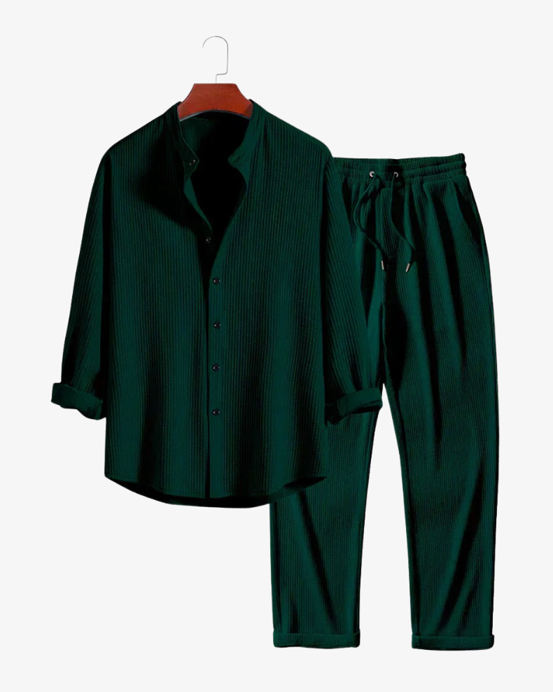 Premium Black Men's Two-Piece Outfit