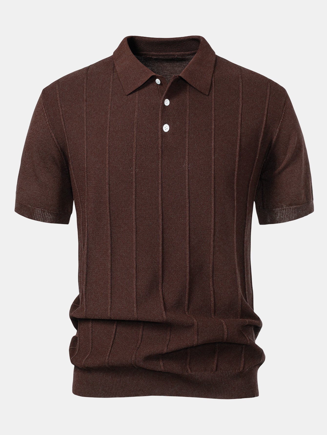 Striped Jacquard Knit Polo