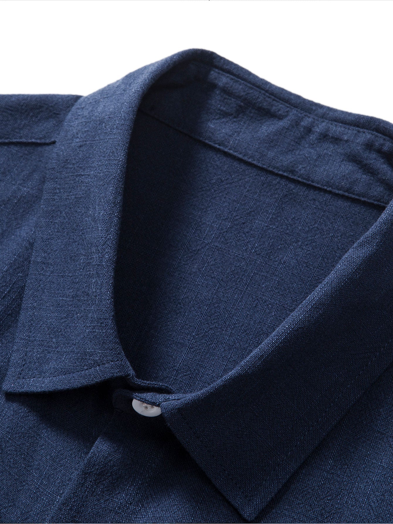 Button-Up Shirt in Linen-Rayon Blend