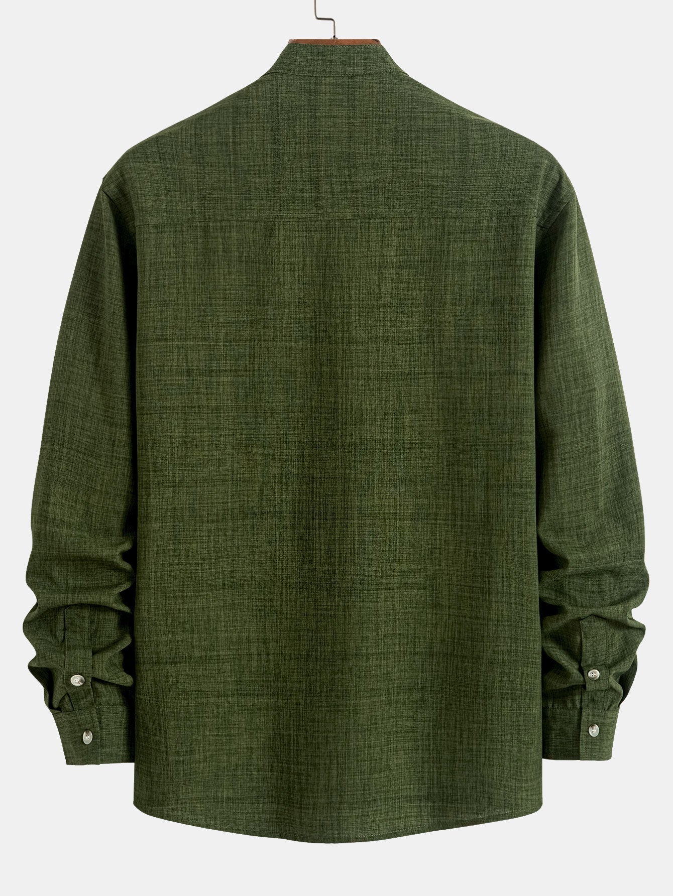 Long Sleeve Shirt with Stand Collar