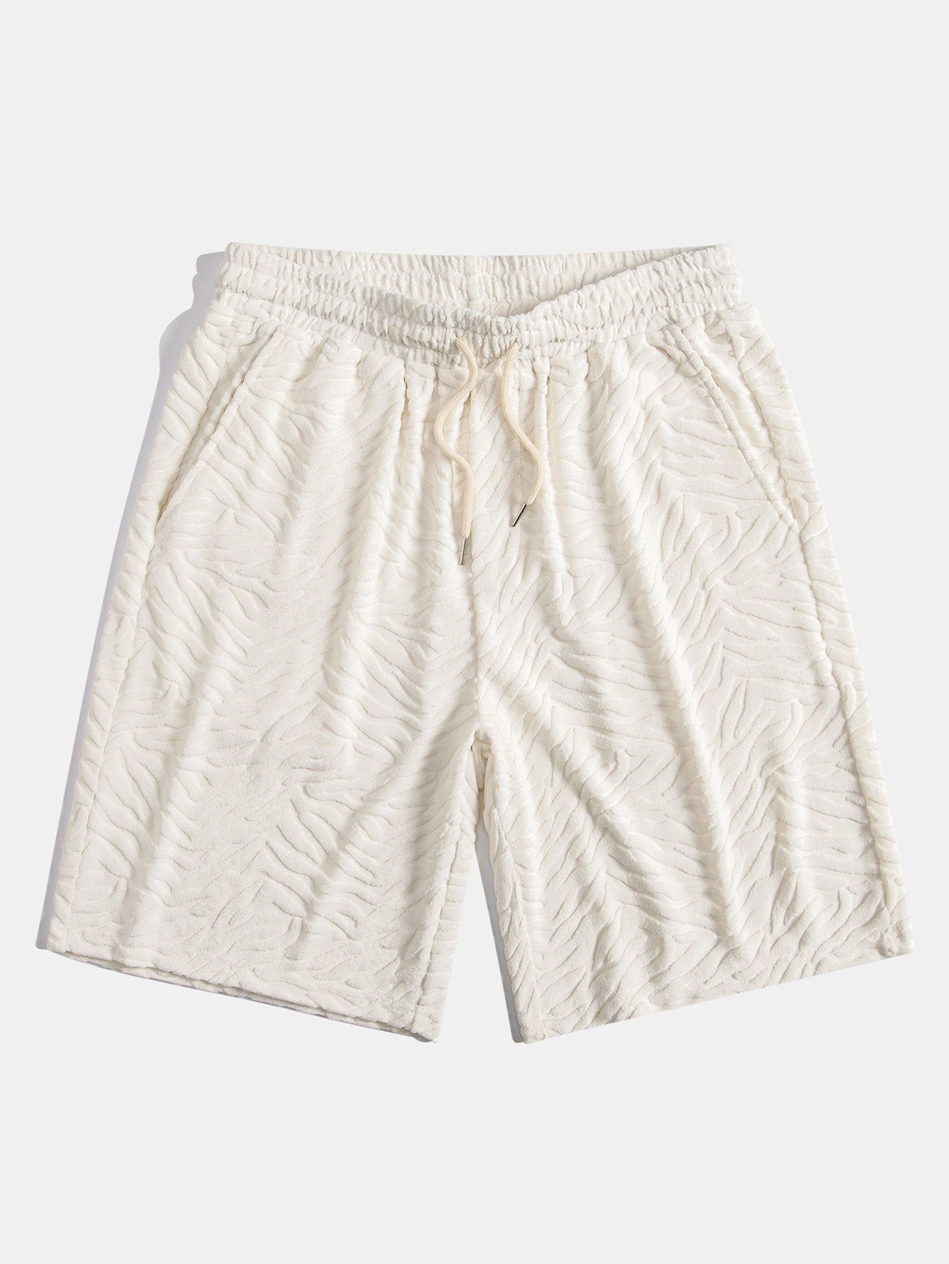 Cuban Shirt and Shorts Set with Animal Texture Terry
