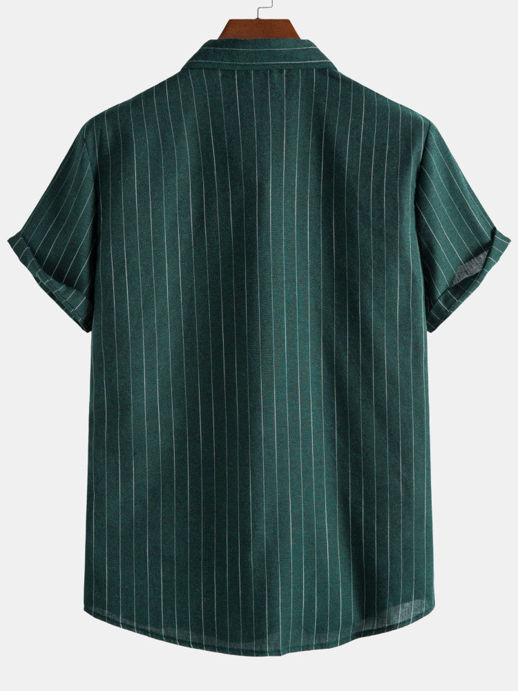 Classic Striped Regular Fit Shirts
