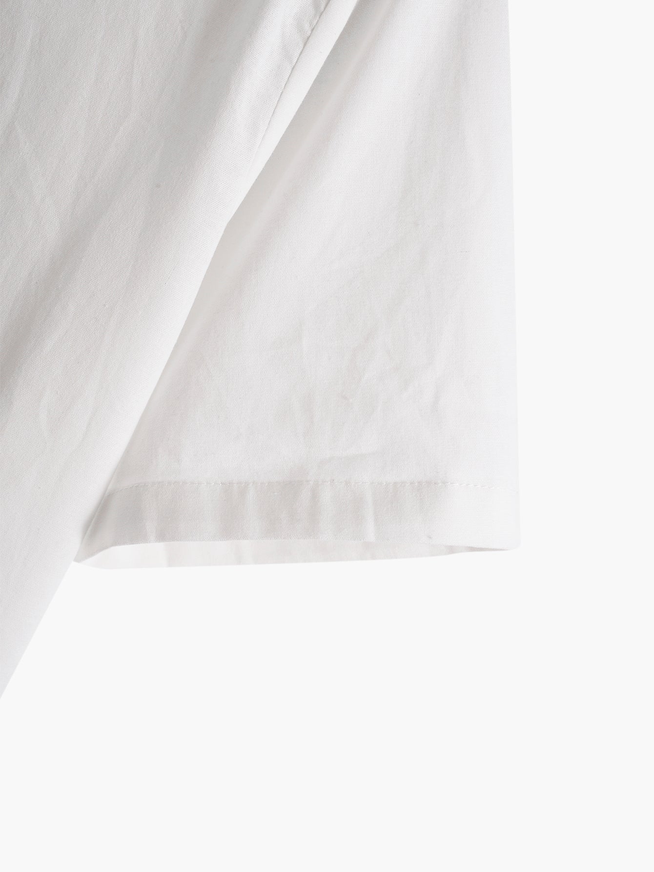 Short Sleeve Linen-Style Basic Shirts & Straight Leg Linen Trousers