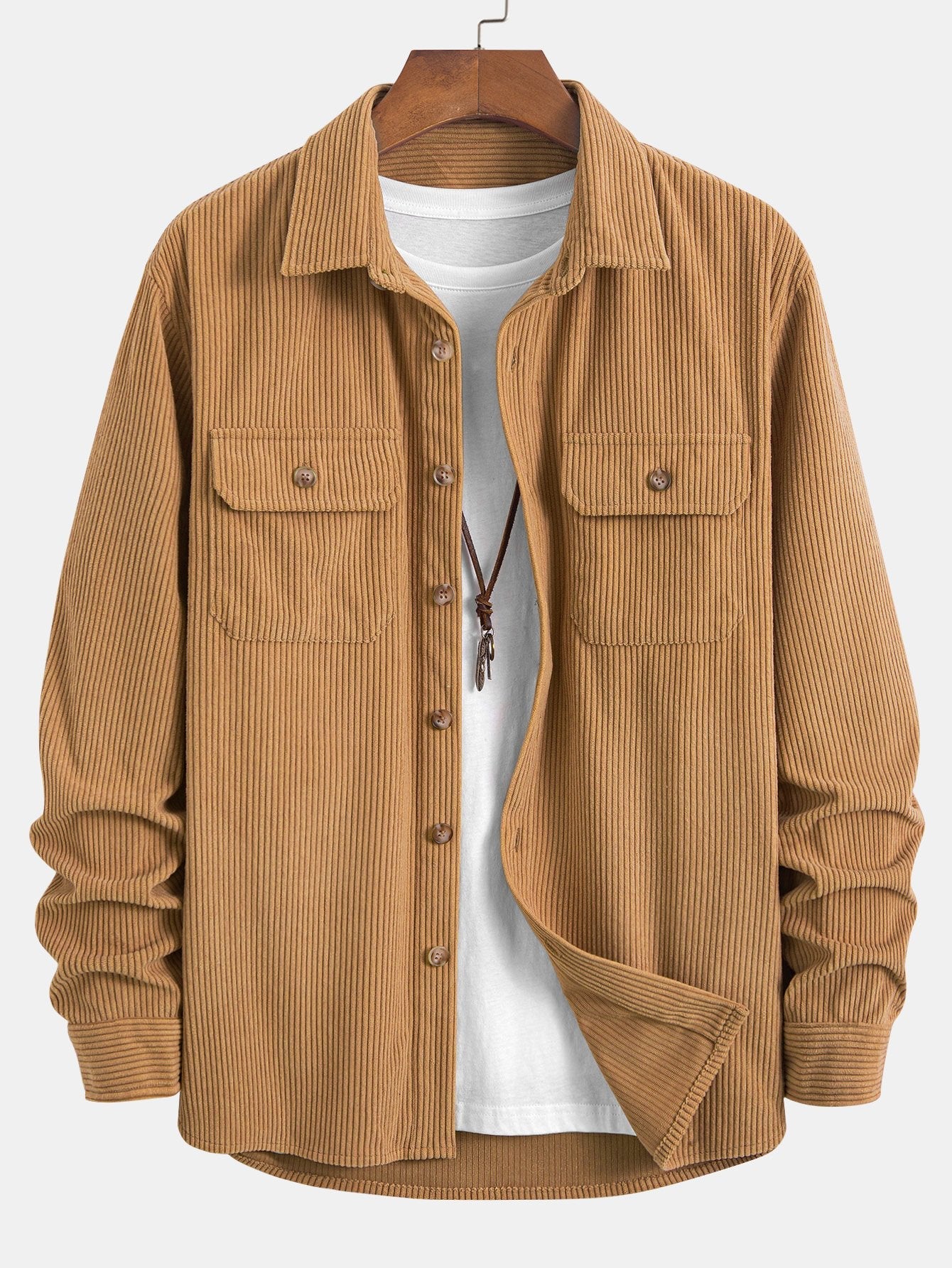 Two-Pocket Corduroy Shirt