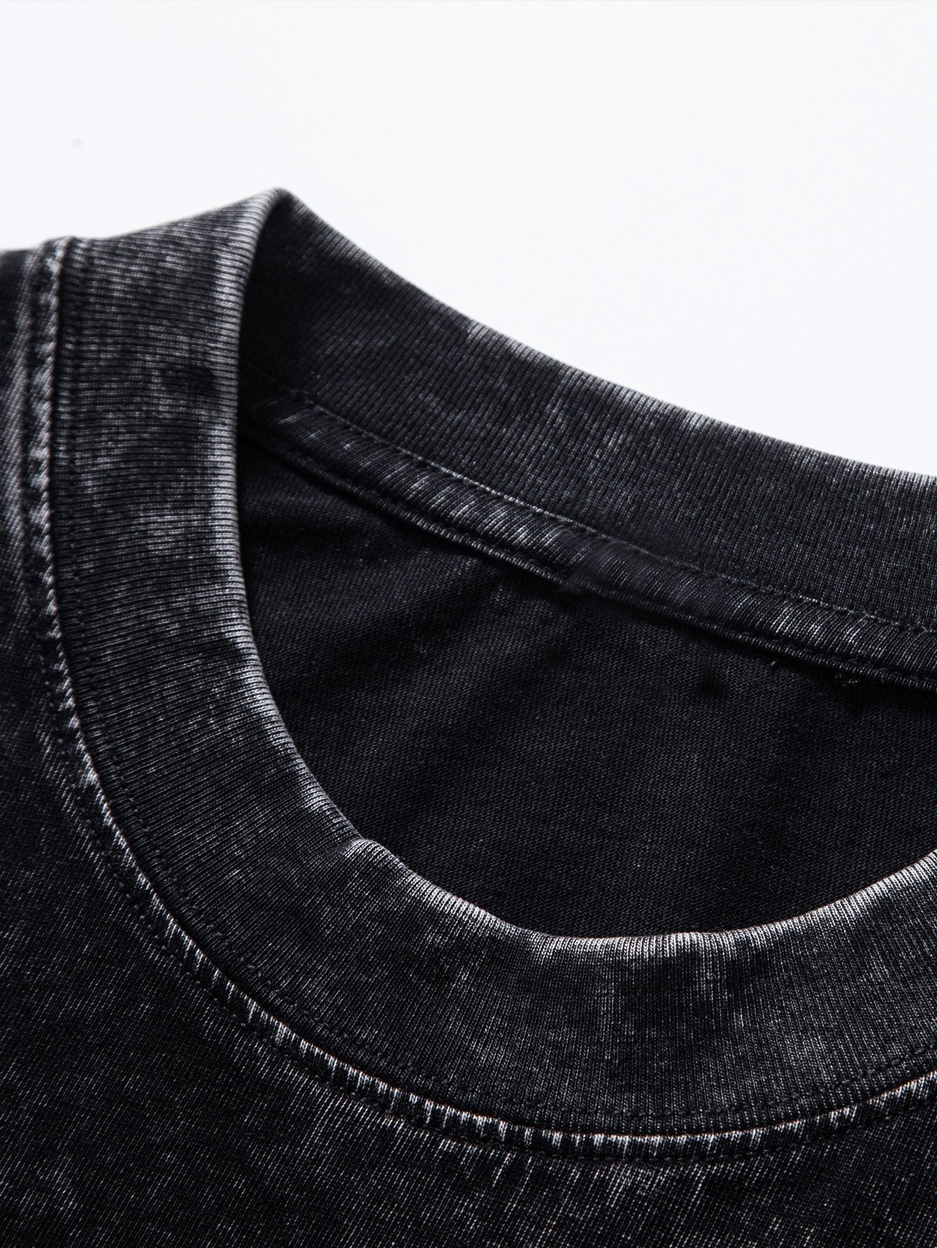 Casual Oversized Distressed Drop Shoulder T-Shirt