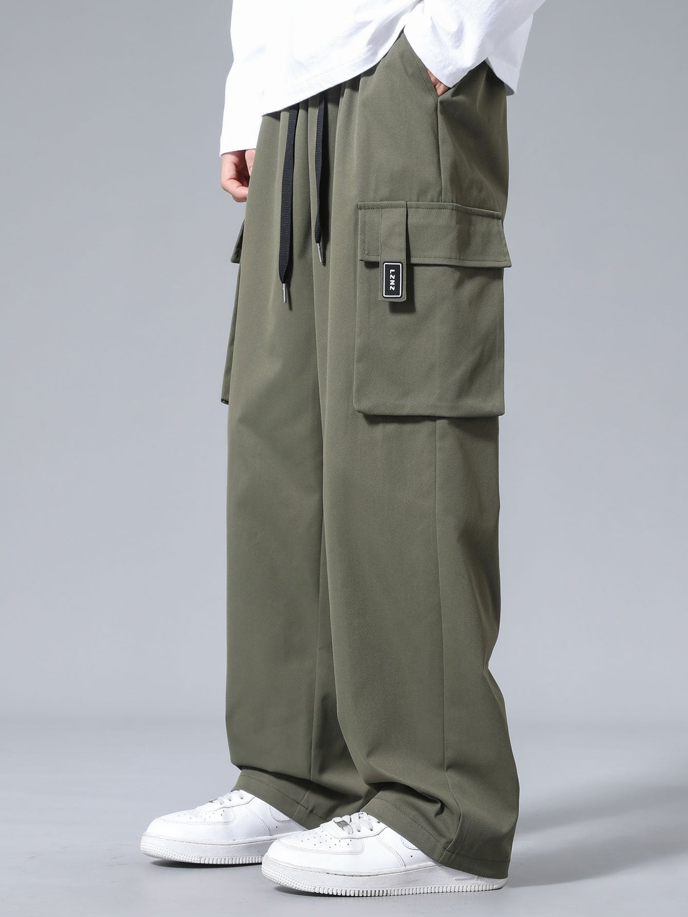 Adjustable Waist Cargo Pants