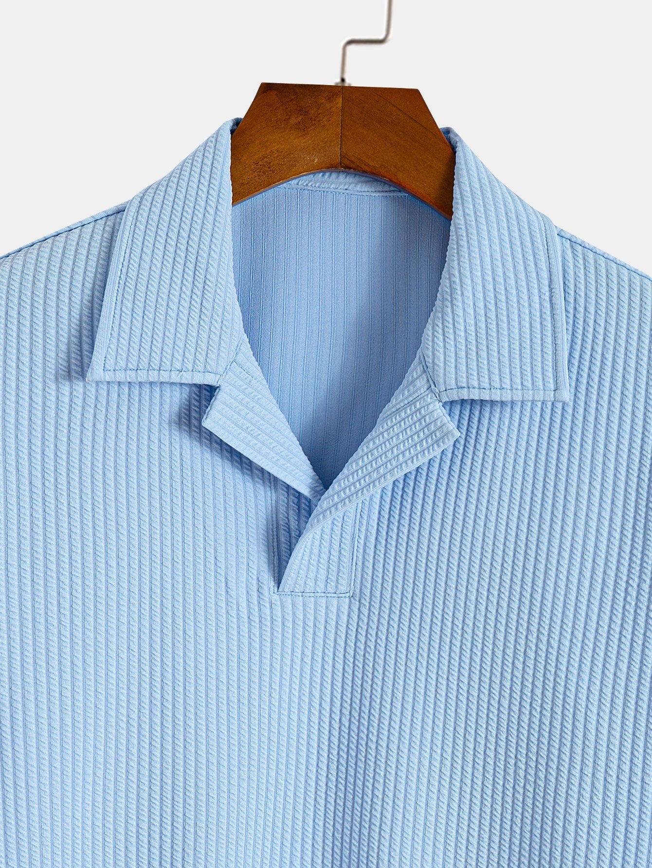 Textured Cuban Collar Polo