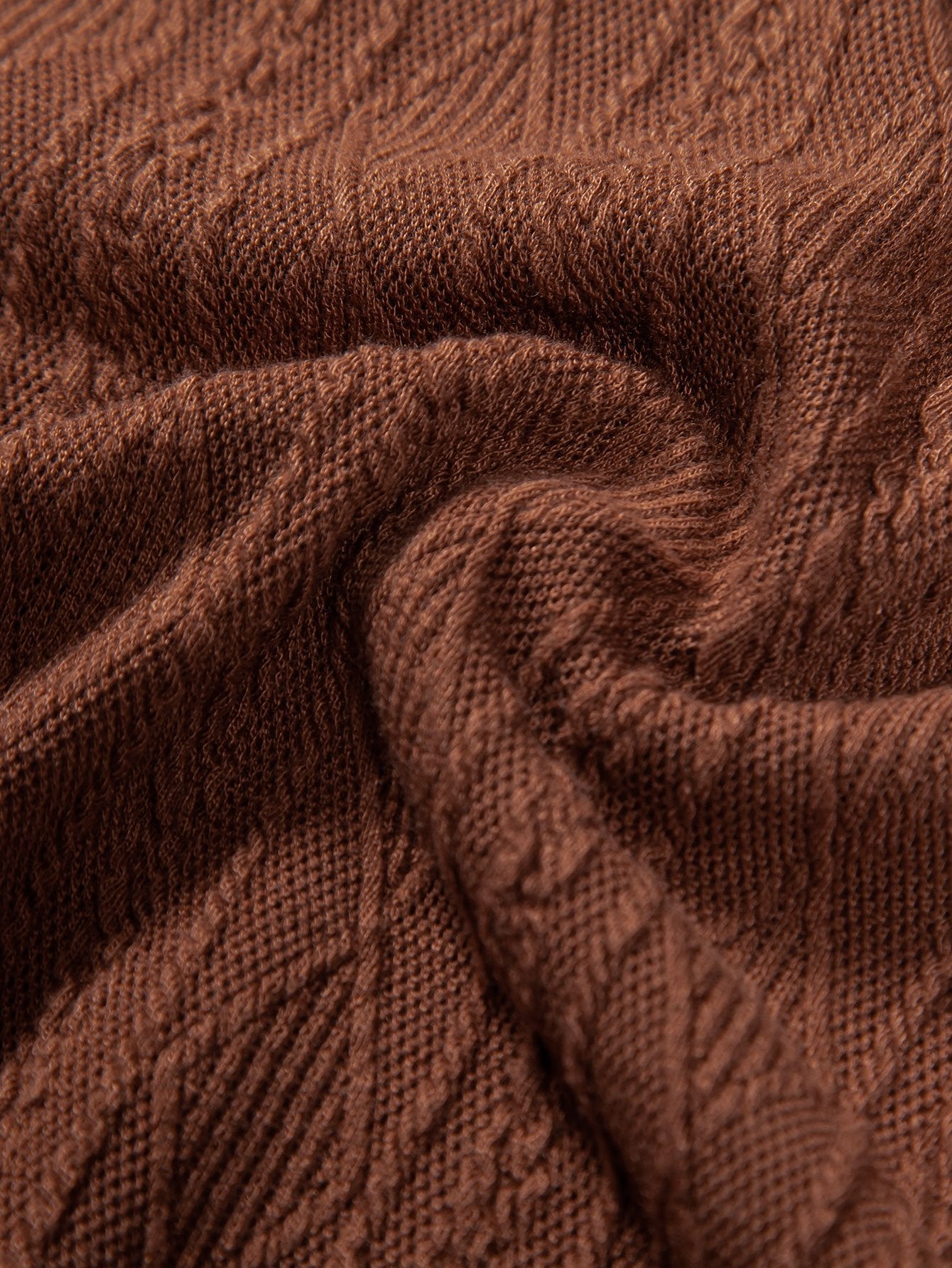Geometric Jacquard Polo with Knitted Rhombus Design