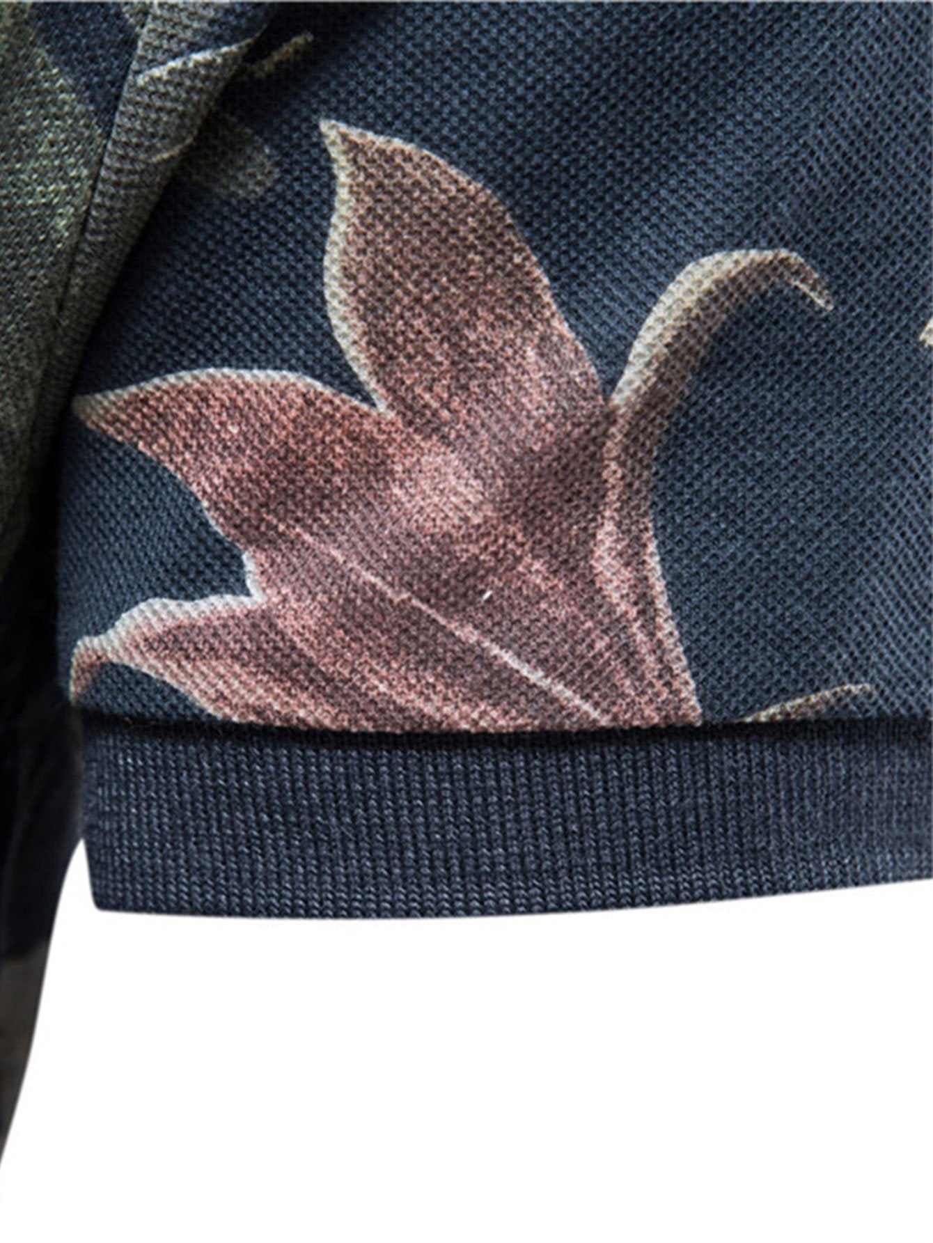 Island-Inspired Polo Shirt with Tropical Print