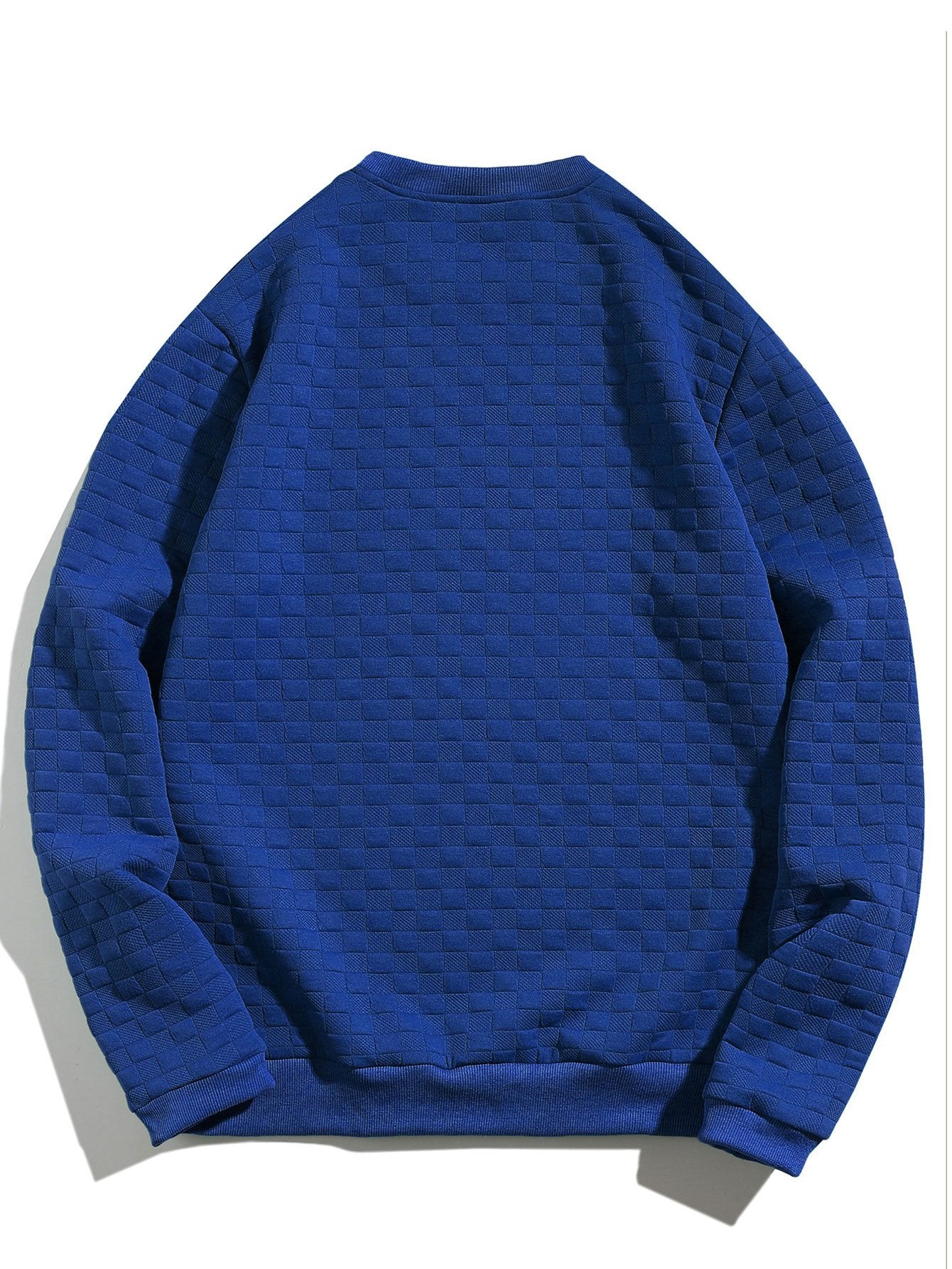 Checkered Jacquard Pullover