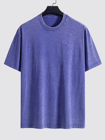 Casual Oversized Distressed Drop Shoulder T-Shirt