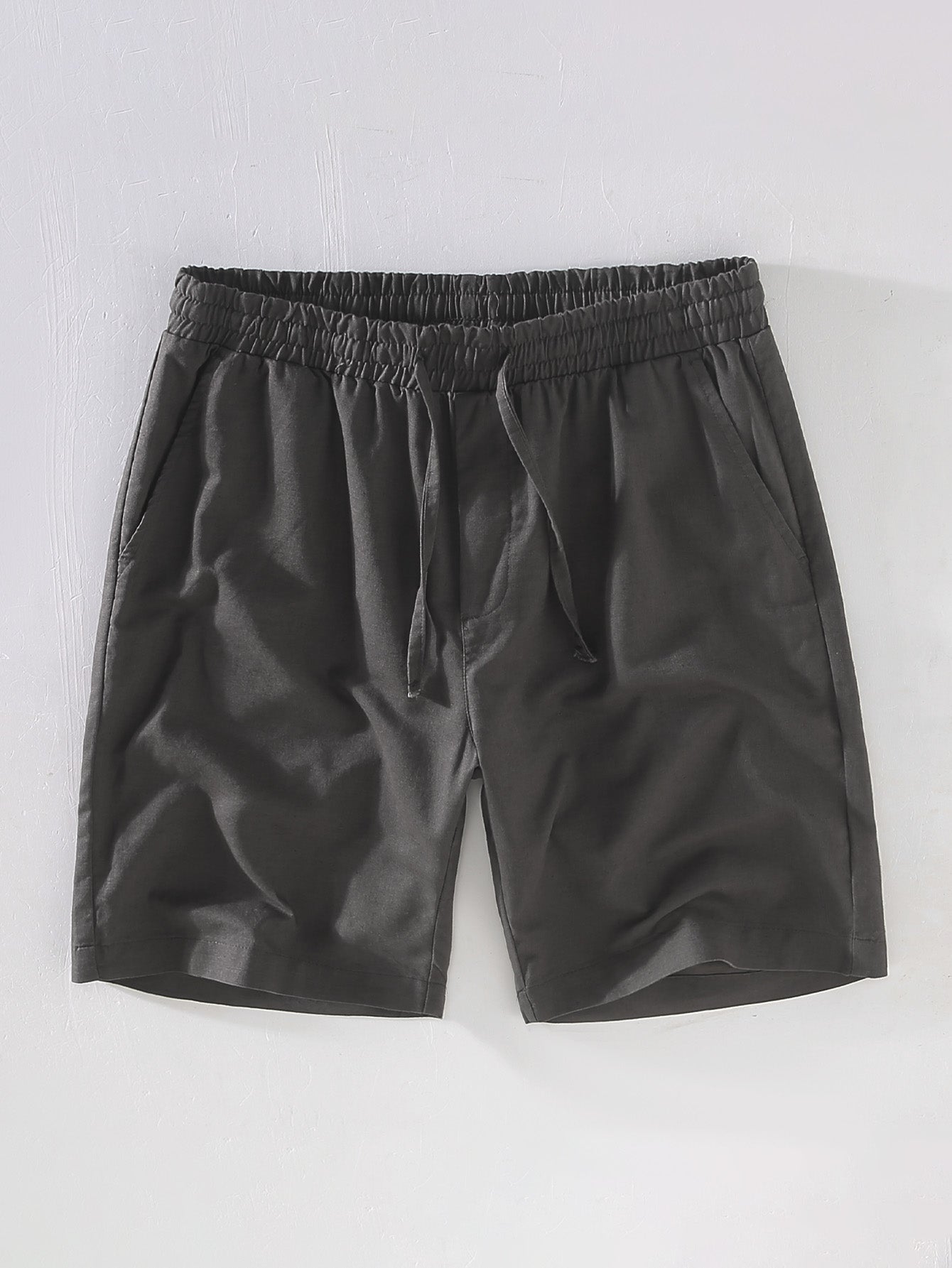 Drawstring Linen Shorts