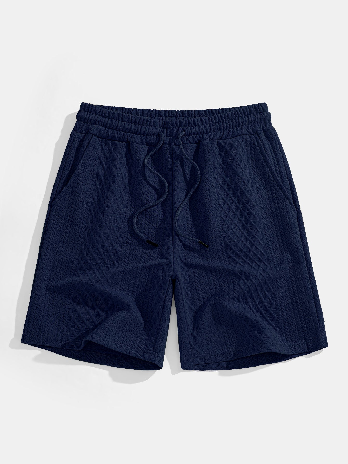 Geometric Diamond Pattern Polo and Shorts Set