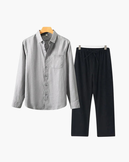 Long Sleeve Linen Set