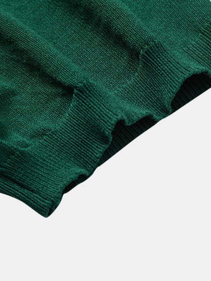 Striped Jacquard Knit Polo