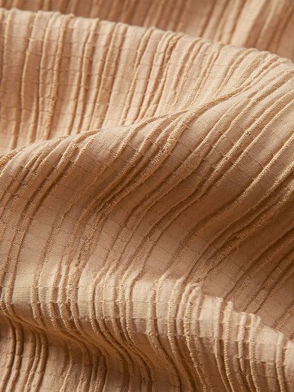 Textured Button-Up Shirt with Wrinkle Finish