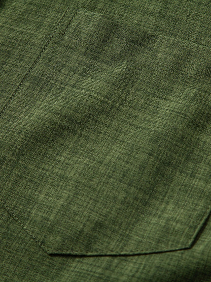 Short Sleeve Stand Collar Top with Straight-Leg Linen Trousers