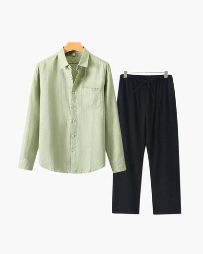 Long Sleeve Linen Set