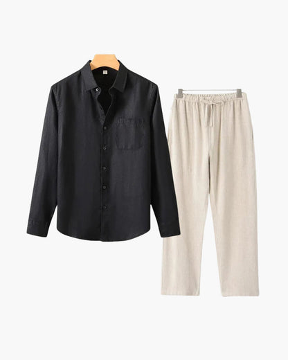 Long Sleeve Linen Set