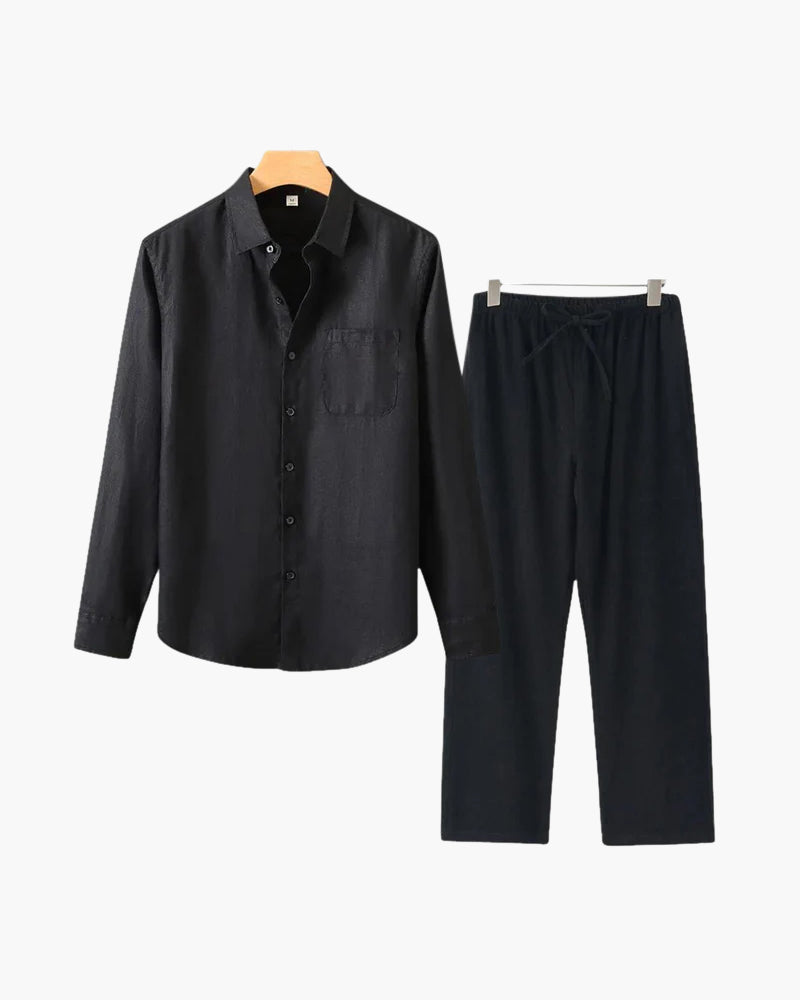 Long Sleeve Linen Set