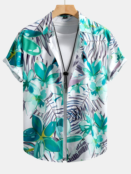Floral Print Button-Up Shirt
