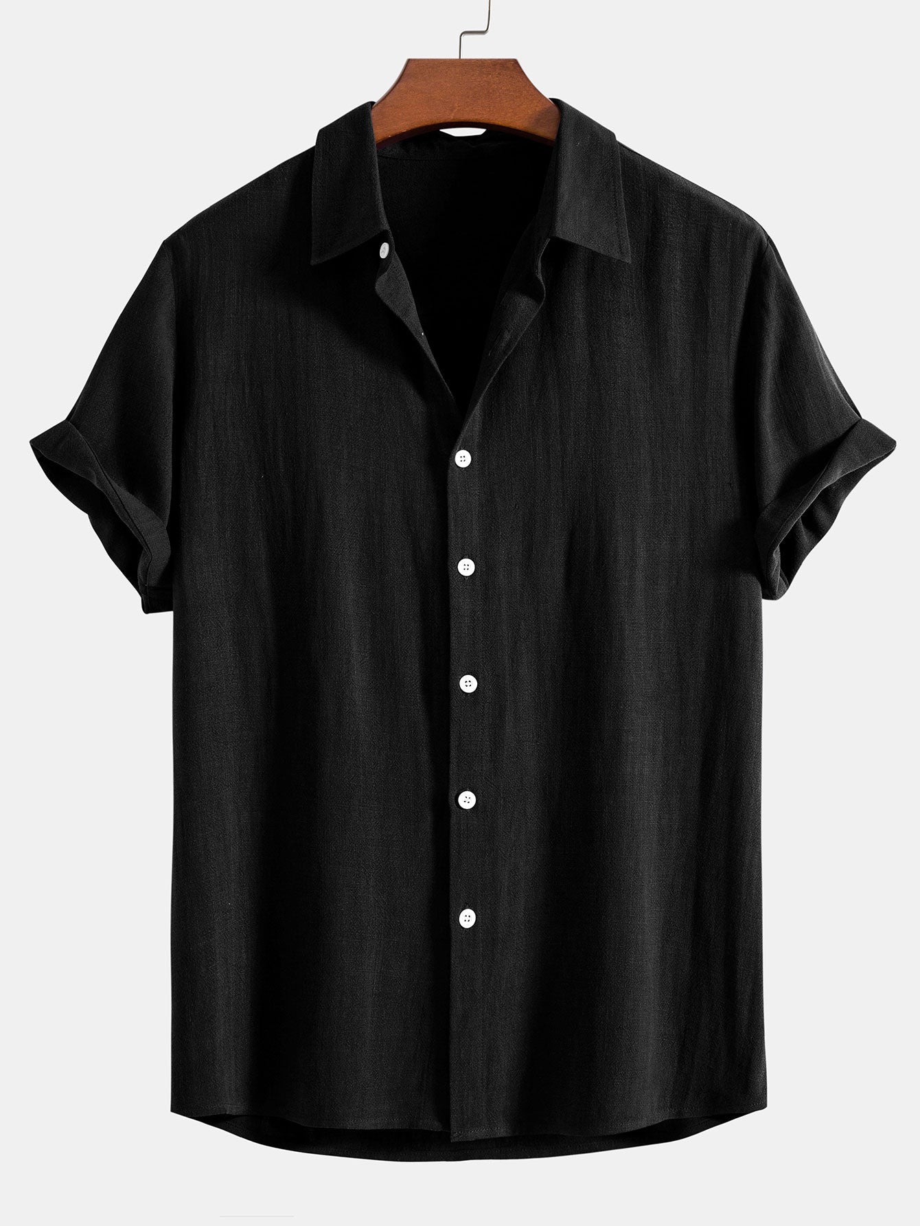 Button-Up Shirt in Linen-Rayon Blend