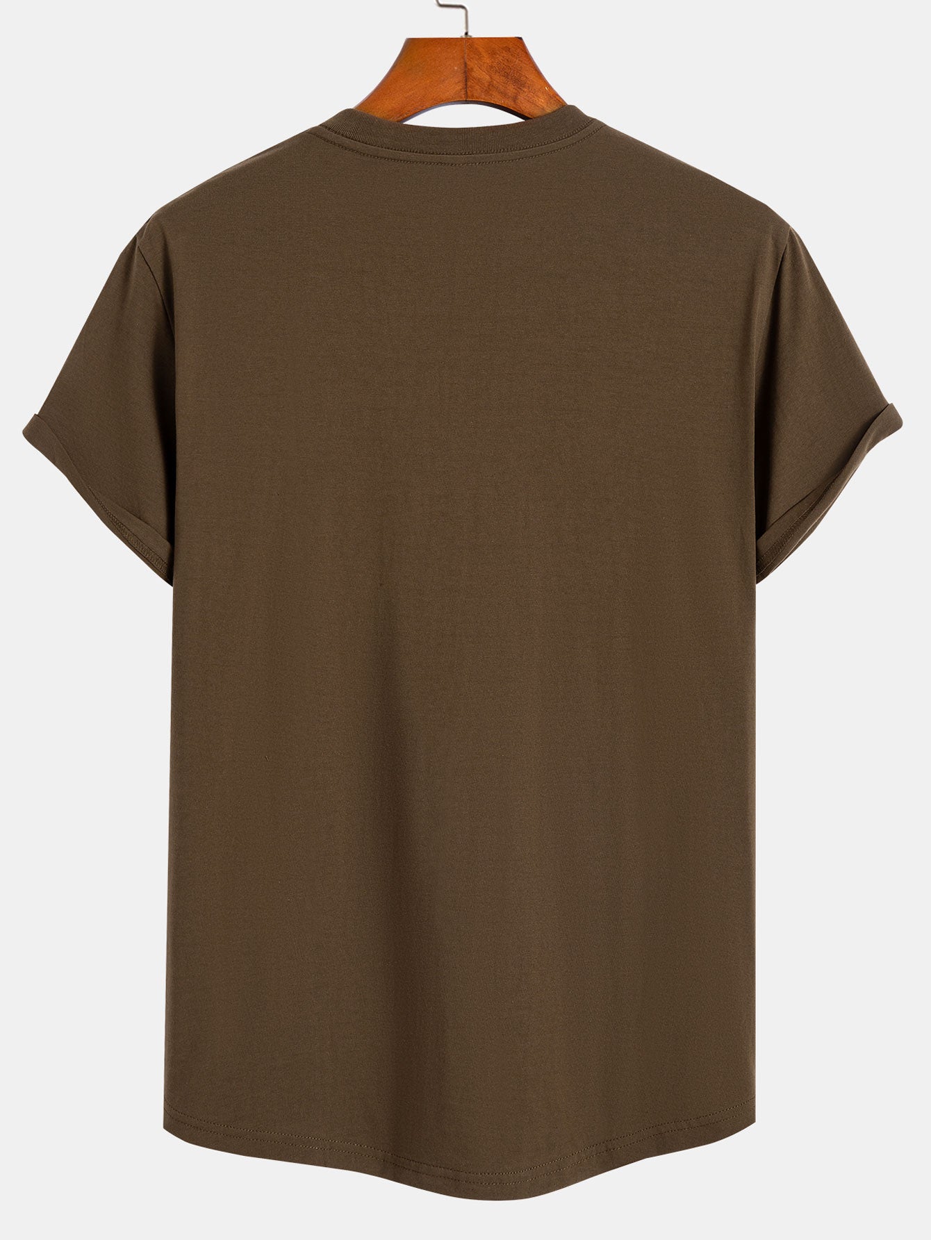 Essential Cotton Curved Hem T-Shirt