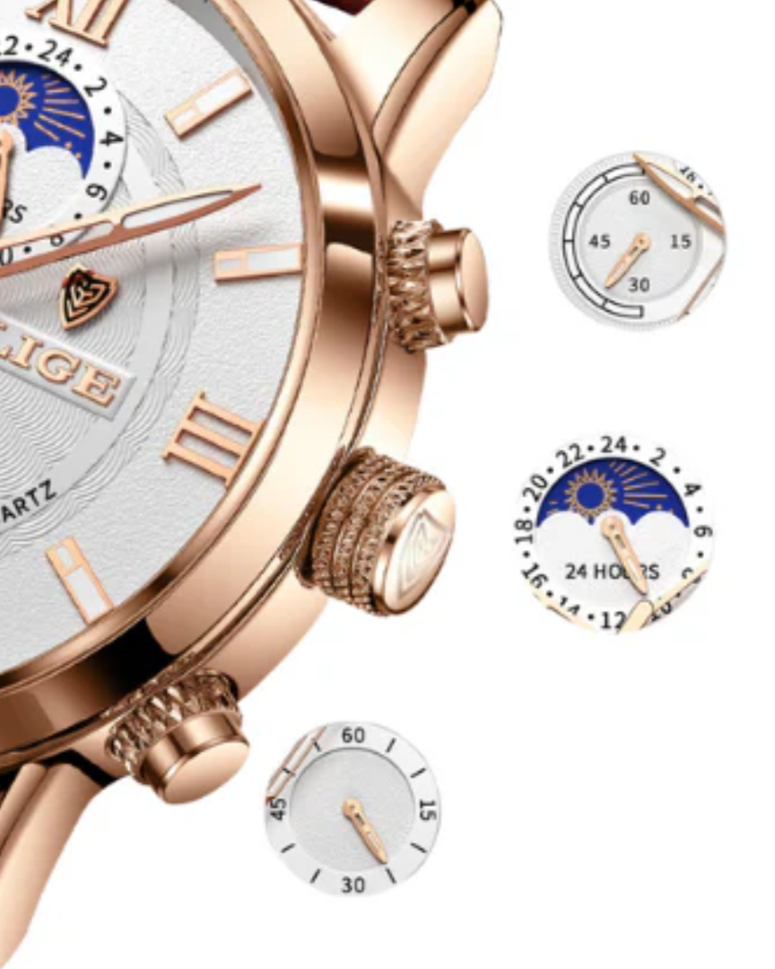 Lugano Water-Resistant Classic Timepiece
