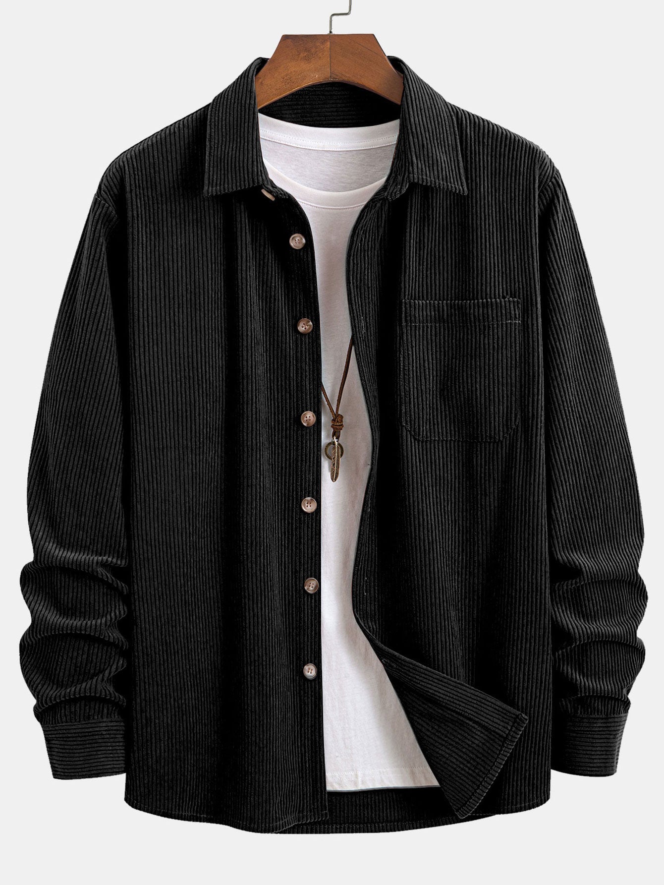 Button-Up Corduroy Shirt