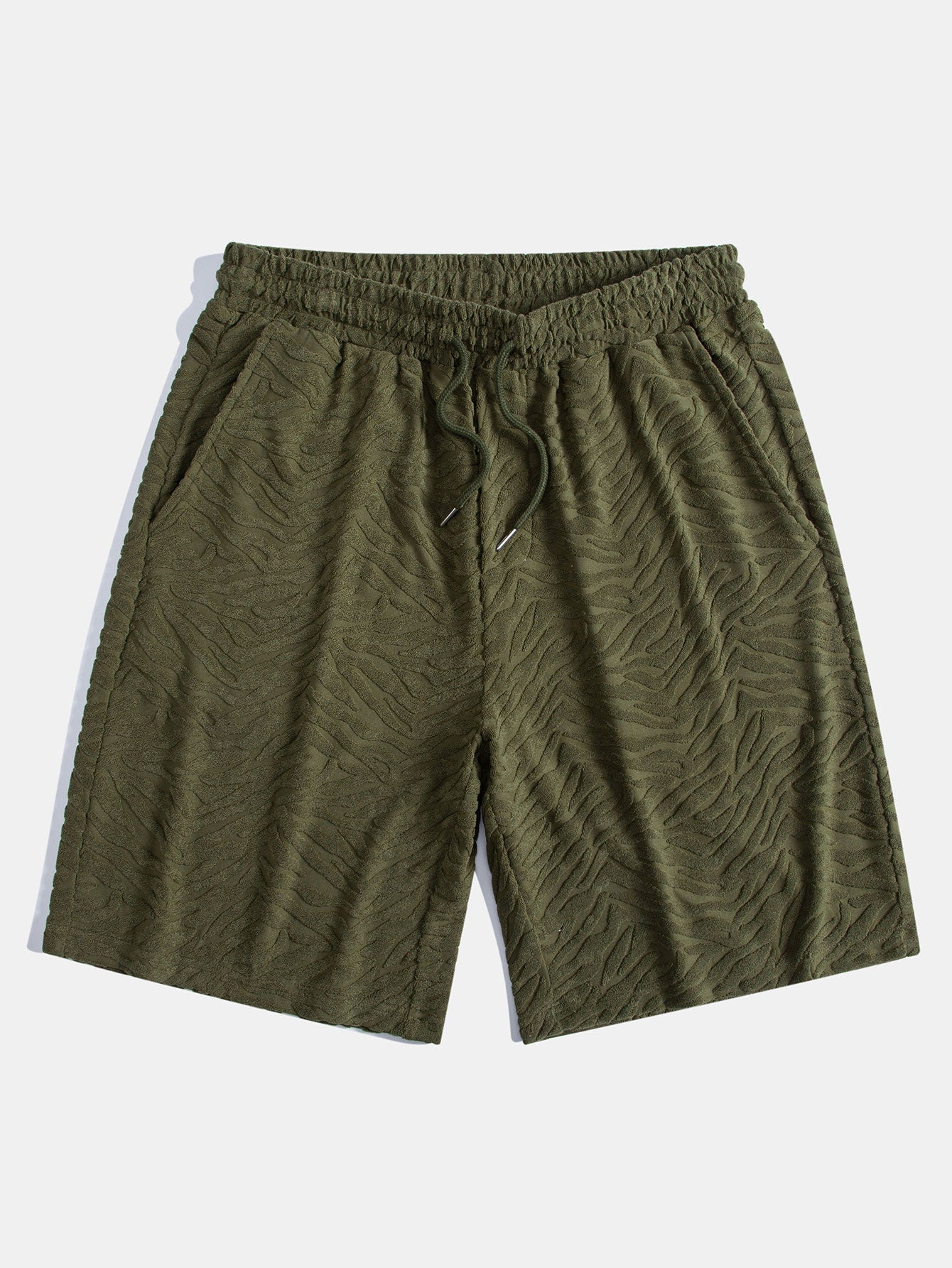 Cuban Shirt and Shorts Set with Animal Texture Terry