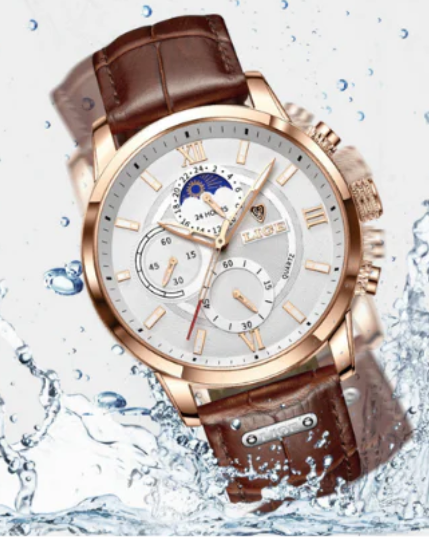 Lugano Water-Resistant Classic Timepiece