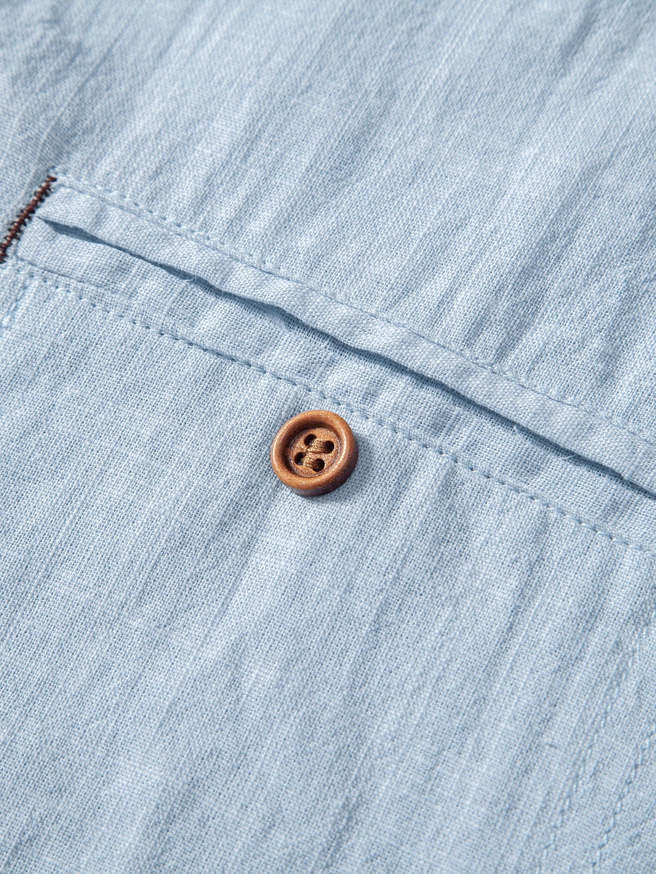 Short Sleeve Polo Shirt with Linen Look and Collar