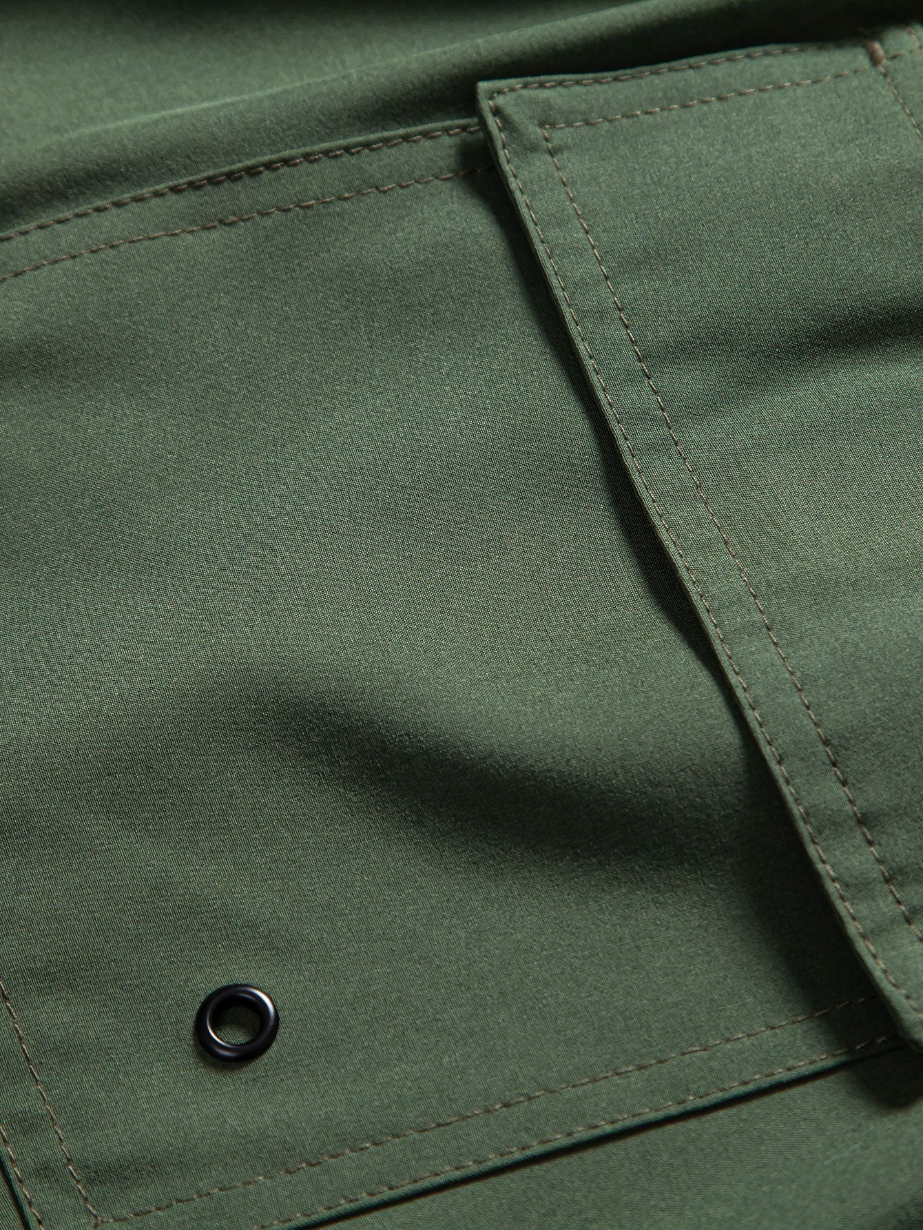 Button-Up Shirt & Swim Shorts Set with Palm Tree Color Block Design
