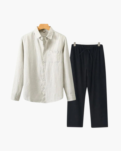 Long Sleeve Linen Set