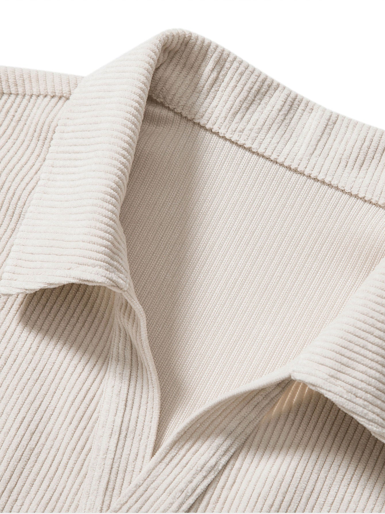 Short-Sleeved Corduroy Polo Tee