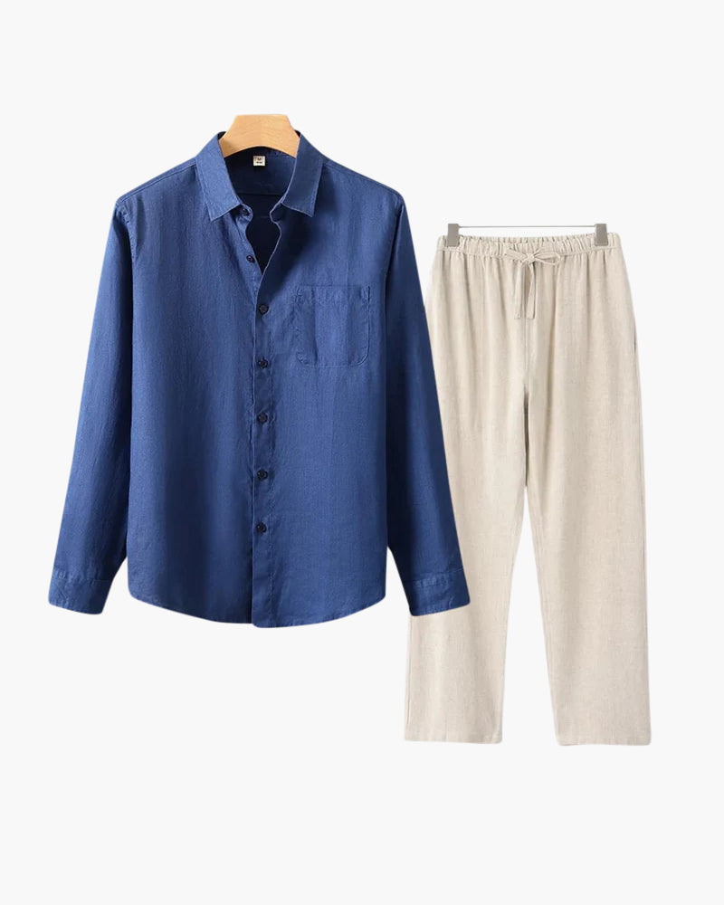 Long Sleeve Linen Set
