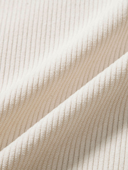 Short-Sleeved Corduroy Polo Tee