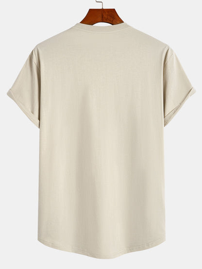 Essential Cotton Curved Hem T-Shirt