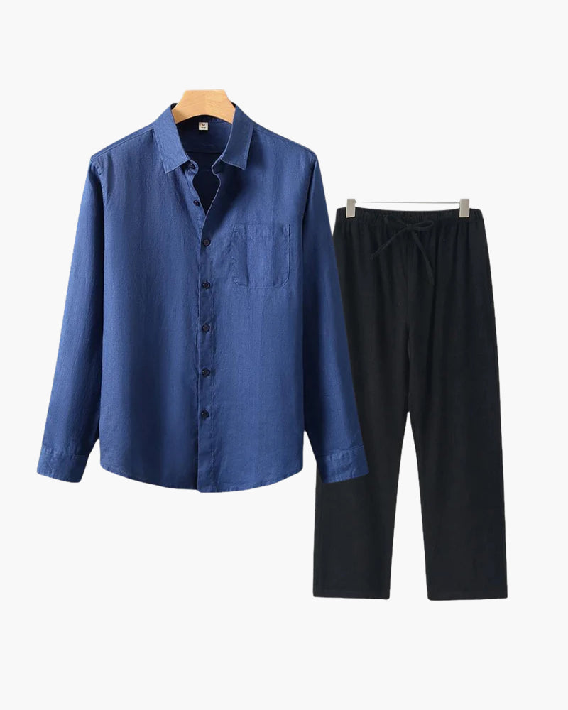 Long Sleeve Linen Set