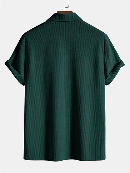 Short Sleeve Corduroy Polo and Matching Corduroy Shorts Set