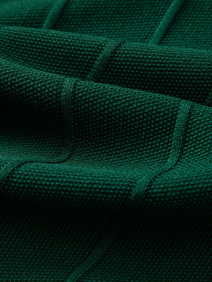 Striped Jacquard Knit Polo