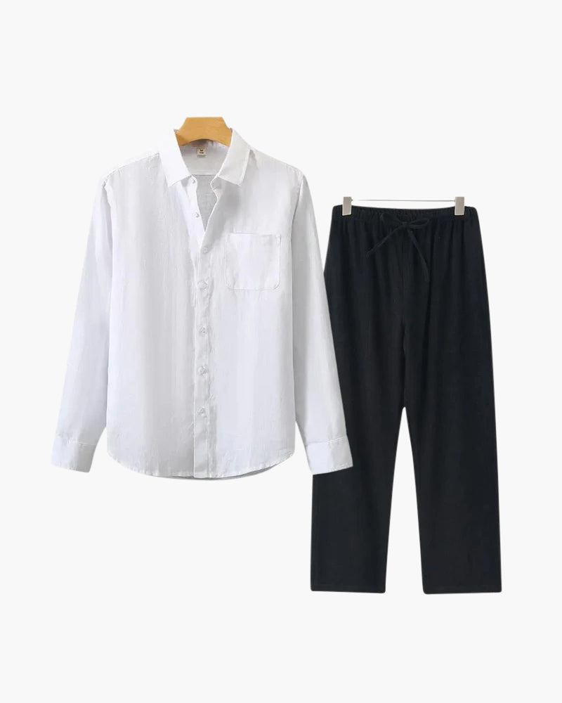 Long Sleeve Linen Set