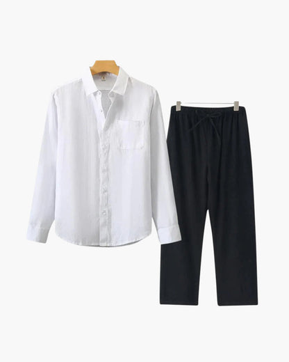 Long Sleeve Linen Set