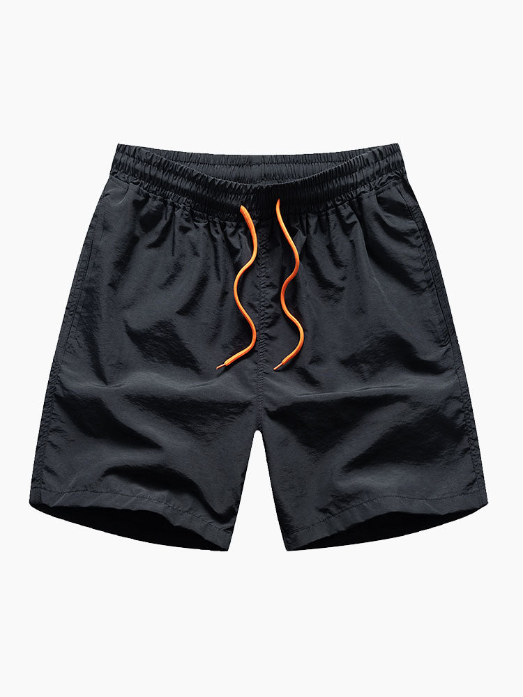 California Palm Tree Graphic Cotton Tee & Swim Shorts Set