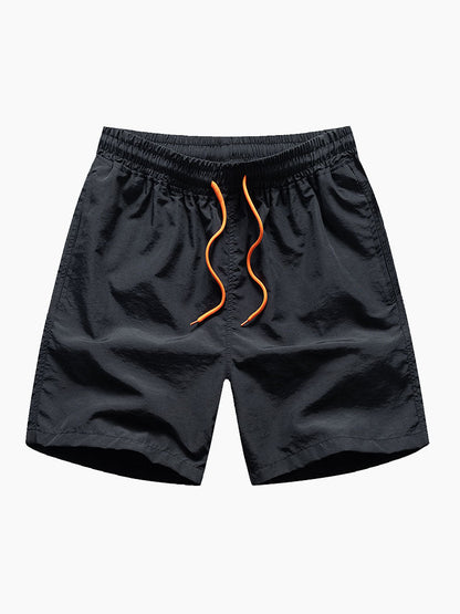 California Palm Tree Graphic Cotton Tee & Swim Shorts Set
