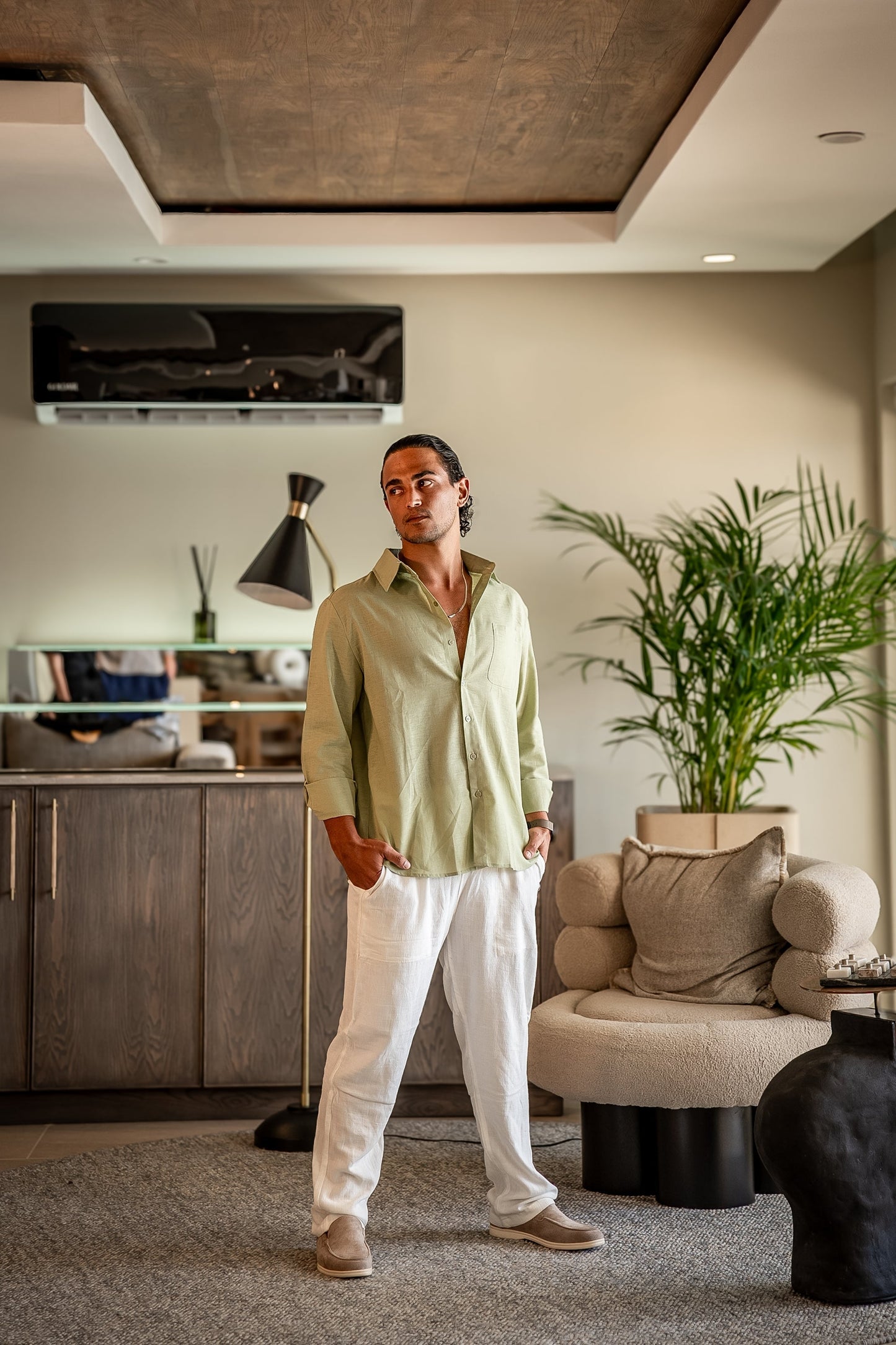 Long Sleeve Linen Set